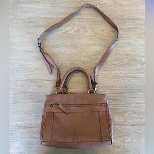 Merona Chestnut Faux Leather Small Versatile Purse Tan